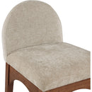 Meridian Waldorf Beige Chenille Fabric Stool IMAGE 7