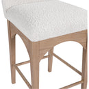 Meridian Waldorf Cream Boucle Fabric Stool IMAGE 6