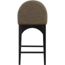 Meridian Waldorf Olive Boucle Fabric Stool IMAGE 2