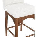 Meridian Waldorf Cream Boucle Fabric Stool IMAGE 6