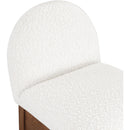 Meridian Waldorf Cream Boucle Fabric Stool IMAGE 7
