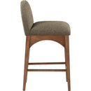 Meridian Waldorf Olive Boucle Fabric Stool IMAGE 5