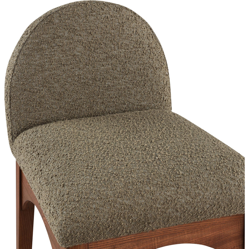 Meridian Waldorf Olive Boucle Fabric Stool IMAGE 7