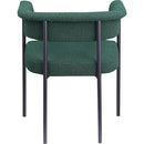 Meridian Malin Green Boucle Fabric Dining Chair IMAGE 5