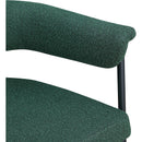 Meridian Malin Green Boucle Fabric Dining Chair IMAGE 7