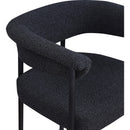 Meridian Malin Black Boucle Fabric Counter Stool IMAGE 7