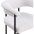 Meridian Malin Cream Boucle Fabric Counter Stool IMAGE 7