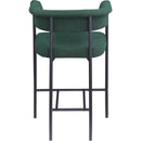 Meridian Malin Green Boucle Fabric Counter Stool IMAGE 5