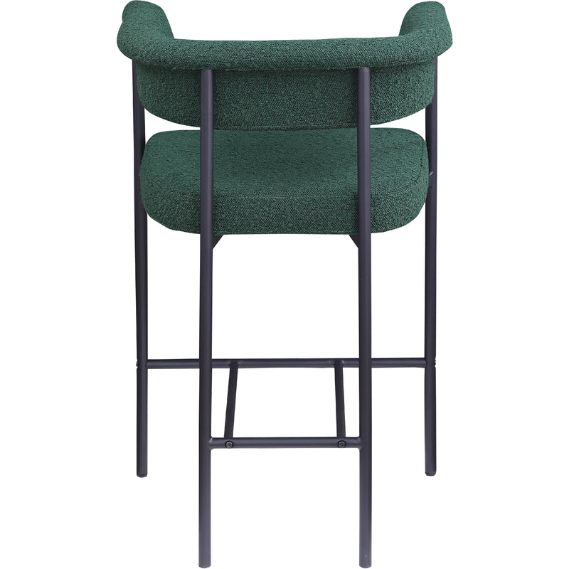 Meridian Malin Green Boucle Fabric Counter Stool IMAGE 5