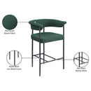 Meridian Malin Green Boucle Fabric Counter Stool IMAGE 9