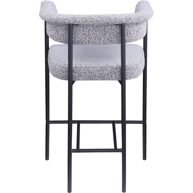 Meridian Malin Grey Boucle Fabric Counter Stool IMAGE 5