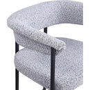 Meridian Malin Grey Boucle Fabric Counter Stool IMAGE 7