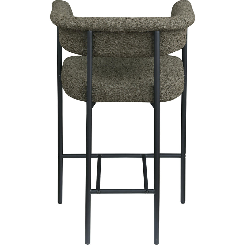 Meridian Malin Olive Boucle Fabric Counter Stool IMAGE 5