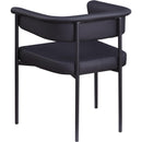 Meridian Malin Black Vegan Leather Dining Chair IMAGE 6