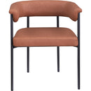 Meridian Malin Cognac Vegan Leather Dining Chair IMAGE 3