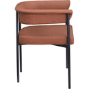 Meridian Malin Cognac Vegan Leather Dining Chair IMAGE 4