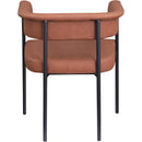 Meridian Malin Cognac Vegan Leather Dining Chair IMAGE 5