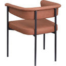 Meridian Malin Cognac Vegan Leather Dining Chair IMAGE 6