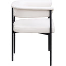Meridian Malin Cream Vegan Leather Dining Chair IMAGE 4