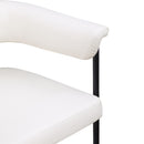 Meridian Malin Cream Vegan Leather Dining Chair IMAGE 7