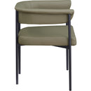 Meridian Malin Olive Vegan Leather Dining Chair IMAGE 4