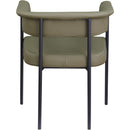 Meridian Malin Olive Vegan Leather Dining Chair IMAGE 5