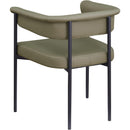 Meridian Malin Olive Vegan Leather Dining Chair IMAGE 6