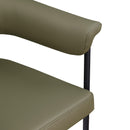 Meridian Malin Olive Vegan Leather Dining Chair IMAGE 7