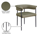 Meridian Malin Olive Vegan Leather Dining Chair IMAGE 9