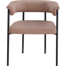 Meridian Malin Tan Vegan Leather Dining Chair IMAGE 3