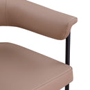 Meridian Malin Tan Vegan Leather Dining Chair IMAGE 7