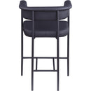 Meridian Malin Black Vegan Leather Counter Stool IMAGE 5