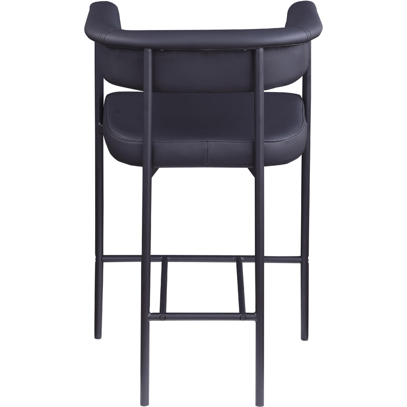 Meridian Malin Black Vegan Leather Counter Stool IMAGE 5