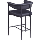 Meridian Malin Black Vegan Leather Counter Stool IMAGE 6