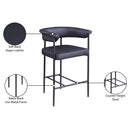Meridian Malin Black Vegan Leather Counter Stool IMAGE 9