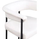 Meridian Malin Cream Vegan Leather Counter Stool IMAGE 7