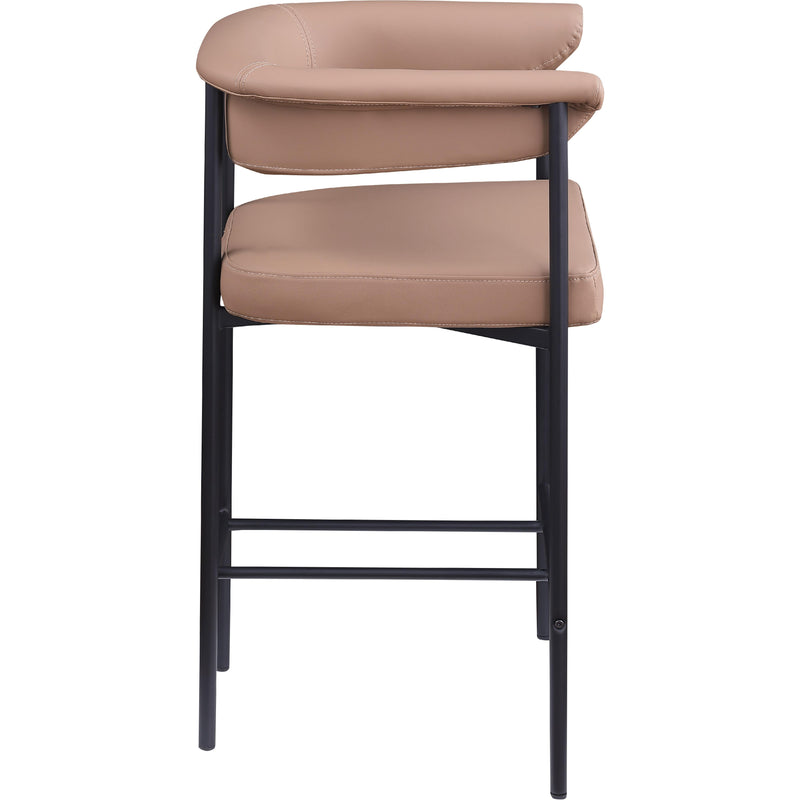 Meridian Malin Tan Vegan Leather Counter Stool IMAGE 4