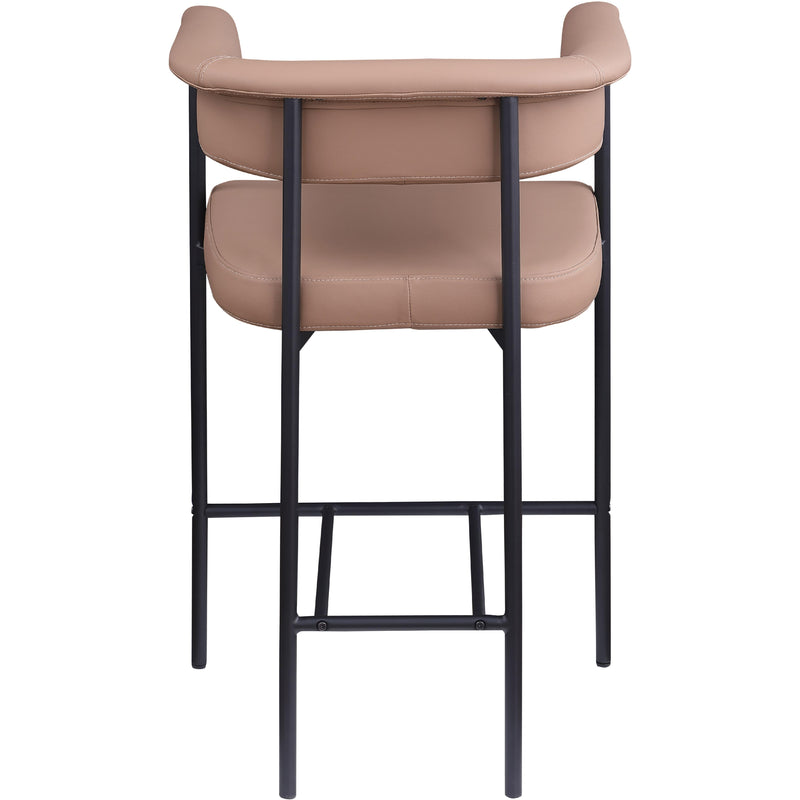 Meridian Malin Tan Vegan Leather Counter Stool IMAGE 5