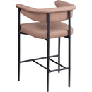 Meridian Malin Tan Vegan Leather Counter Stool IMAGE 6