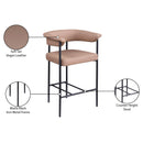 Meridian Malin Tan Vegan Leather Counter Stool IMAGE 9