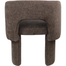 Meridian Emmet Brown Chenille Fabric Dining Chair / Accent Chair IMAGE 2