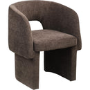 Meridian Emmet Brown Chenille Fabric Dining Chair / Accent Chair IMAGE 3