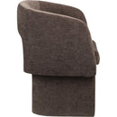 Meridian Emmet Brown Chenille Fabric Dining Chair / Accent Chair IMAGE 6