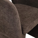 Meridian Emmet Brown Chenille Fabric Dining Chair / Accent Chair IMAGE 7