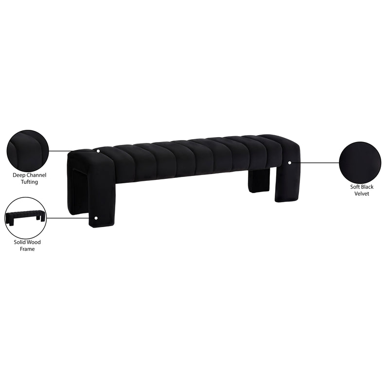 Meridian Andaz Black Bench IMAGE 7