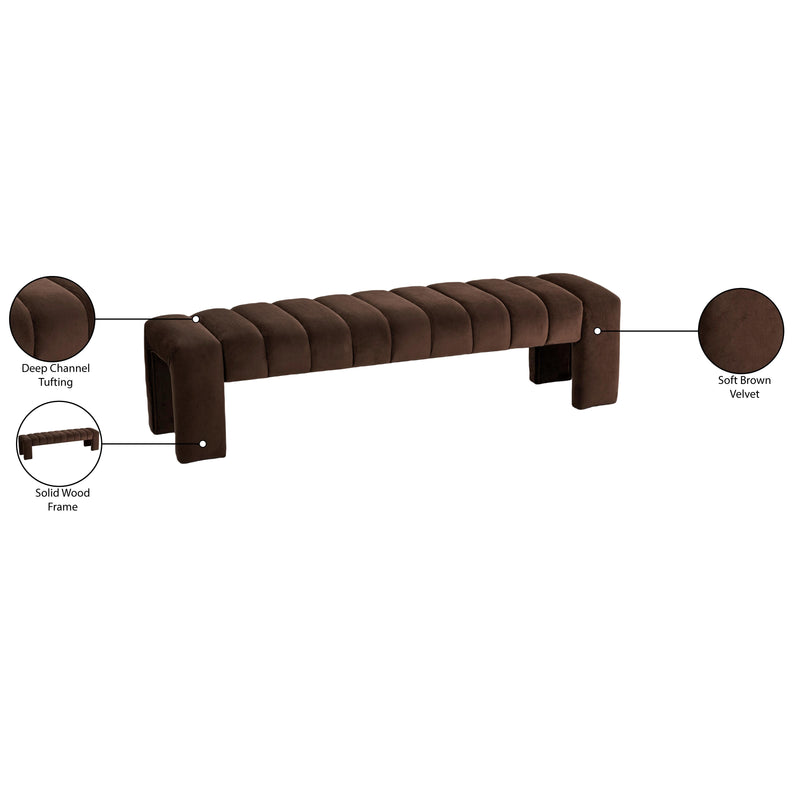 Meridian Andaz Brown Bench IMAGE 7