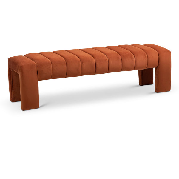 Meridian Andaz Cognac Bench IMAGE 1