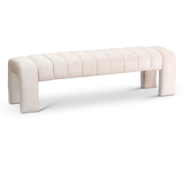 Meridian Andaz Cream Bench IMAGE 1