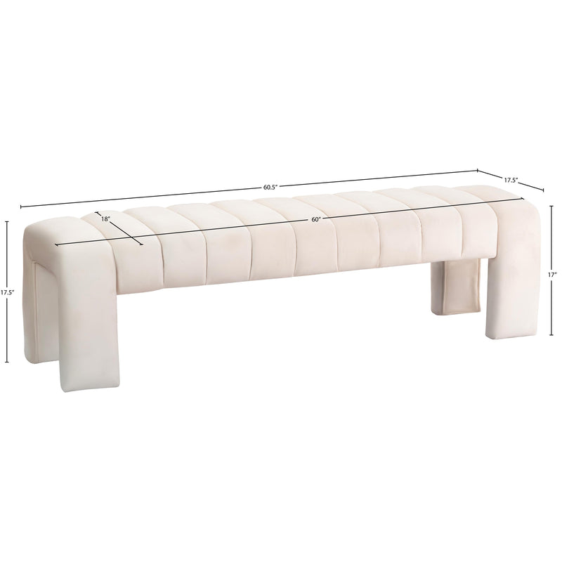 Meridian Andaz Cream Bench IMAGE 8