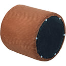 Meridian Roy Cognac Microsuede Fabric Ottoman/Stool IMAGE 5